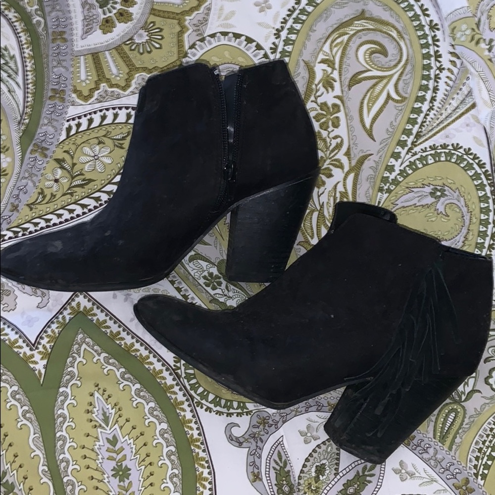 Fergelicious fringe booties